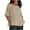 Khaki, variant on White S WIZUTIZ T Shirts for Women up to 60% Off Plus Size Fluffy Loose Fit Cotton Soft Tshirts Short Sleeve Athletic Solid T-shirt Sports Ladies Shirts Vintage Plus Tee Breathable Crew Neck Blouse T