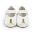 thumbnail image 4 of Yoyauz Baby Girl Mary Jane Shoes Anti Slip Rubber Sole Ballet Slippers Princess Dress Wedding Shoes Newborn Kids Shoes Toddler Shoes（0-12 Month）, 4 of 10