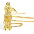 thumbnail image 4 of Collar BeTime Santa Muerte chapado en oro de 18 quilates para mujer, 4 of 5