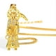 thumbnail image 4 of Collar BeTime Santa Muerte chapado en oro de 18 quilates para mujer, 4 of 5
