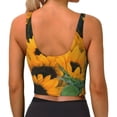 thumbnail image 2 of Yiaed Sunflowers 7 Print Ladies Waistcoat Women Sports Vest Vest Sports Women Sports Top Yoga Vest for women-XX-Large, 2 of 8