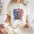 thumbnail image 4 of Meowica Patriotic Cat T-Shirt – Funny 4th of July Kitty Tee with American Flag & Sunglasses – Independence Day Shirt for Cat Lovers, Women, Men & Animal Fans, 4 of 7