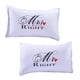 thumbnail image 3 of 1 Pieza Funda de Almohada Puede utilizar para Habitación Oficina de Material Poliéster Sr. Sra. Derecha -50cmx75cm Macarena Estuches de almohada para pareja, 3 of 7