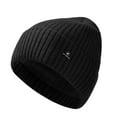 thumbnail image 2 of RongHuan Men's Warm Knitted Hat Soft Winter Caps Fleece Solid Color Outdoor Sports Hats, 2 of 3