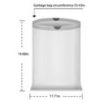 thumbnail image 3 of Tuphregyow 100-Count 10L Drawstring Garbage Bags for Bathroom, Bedroom, Office, and Kitchen Trash Cans Black, 3 of 9