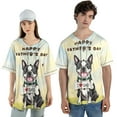 thumbnail image 4 of Cute Boston Terrier Loves Dad Happy Father's Day All Over Print 3D Baseball Shirt Gentleman Dog Lover Gifts Softball Sport - 12008, 4 of 6