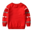 thumbnail image 2 of ESHOO Toddler Boys Girls Christmas Sweaters, Little Boy Girl Warm Crewneck Knitted Pullover Tops Sweatshirts 3-8T, 2 of 4