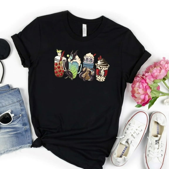 Disney Villains Latte Shirt, Evil Villain Latte, Disney Villains Shirt, Disney Vacation Shirt, Disney Halloween Gift, S-5Xl Shirt