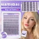 thumbnail image 2 of Kit de extensión de pestañas Lanflower Natural Lash Clusters Wispy, 2 of 7