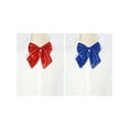 thumbnail image 4 of INSPIRE CHIC Women's Adjustable Solid Color Pre-Tied Bowknot Cute Bow Tie 2Pcs Red+Blue One Size, 4 of 6