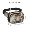 thumbnail image 4 of Bingfone Fanny Packs for Women Fashion Waist Packs Bag with Adjustable Strap Waterproof Everywhere Crossbody Belt Bag for Workout Running Travelling( Vintage Floral White Horse ), 4 of 9