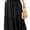 02Black, variant on Women's Plus Size Casual High Waist Tie Front Long Skirts with Pockets Flowy Summer Pleated Tiered Elastic Skirt