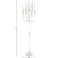 thumbnail image 3 of DecMode 12 Holder White Metal Taper Candelabra, 3 of 9