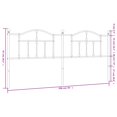 thumbnail image 2 of vidaXL Metal Headboard White 193 cm, 2 of 4