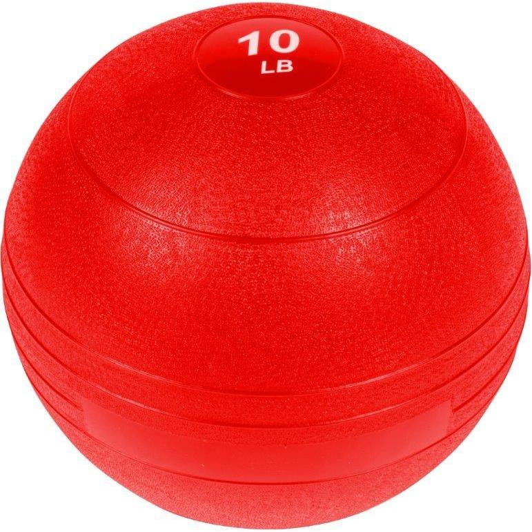 Exercise Slam Medicine Ball By Trademark Innovations (Red, 10 Lbs.)