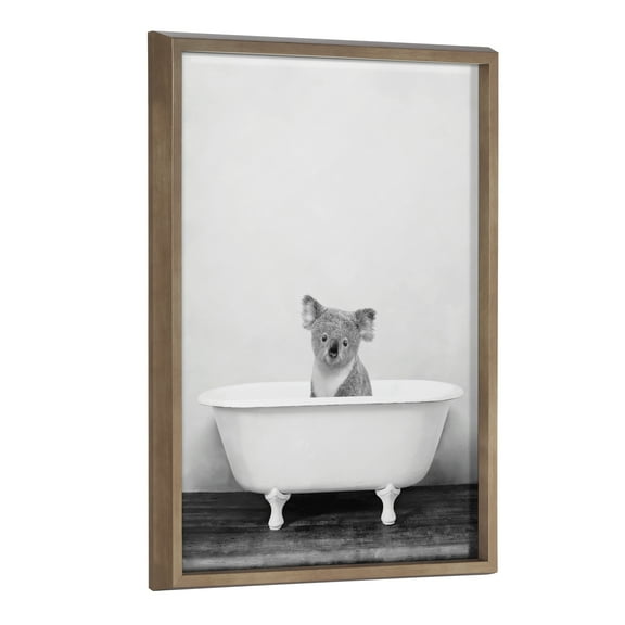 Koala in Bathtub 18 in x 24 in Framed Painting Art Prints, by Kate and Laurel