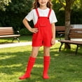 thumbnail image 2 of Odeerbi Chicos Niñas 3 Piezas Preppy Outfit Camiseta de Manga Corta y Pantalones Cortos Generales Con Set de Uniforme Escolar de Las Medias, 2 of 9