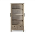 thumbnail image 5 of Maven Lane Vaughn Rustic Wooden Cabinet in Weathered Grey Finish, 5 of 7