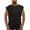 Black, variant on Annhoo Mens Cap Sleeve Shirts Summer Crew Neck Solid Color Sleeveless Tops Loose Comfy Leisure Sports Blouses