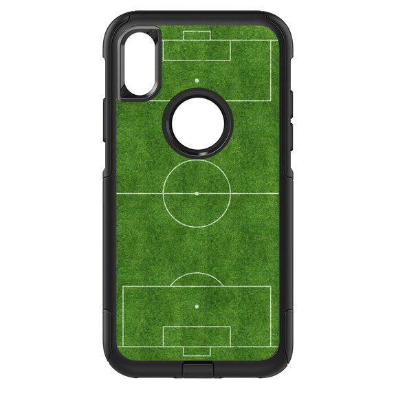 DistinctInk Custom SKIN / DECAL compatible with OtterBox Commuter for iPhone XR (6.1" Screen) - Soccer Field Layout