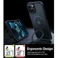 thumbnail image 5 of TORRAS O-stand iPhone 13 & iPhone 14 Case, MagSafe Compatible, Shockproof Kickstand Cover, Black, 5 of 6