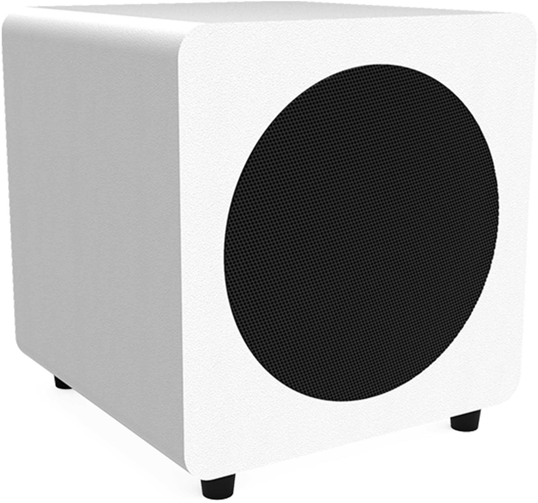 Kanto Ren Powered Speaker System (black) and SUB8 Powered 8in Subwoofer (white) Bundle
