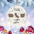 thumbnail image 4 of Cuando la familia está lejos, las millas no importan. Familia a distancia. Hermanos. Hermanas. Mapa del estado. Adorno navideño de madera de dos capas. Colgante navideño de madera., 4 of 7