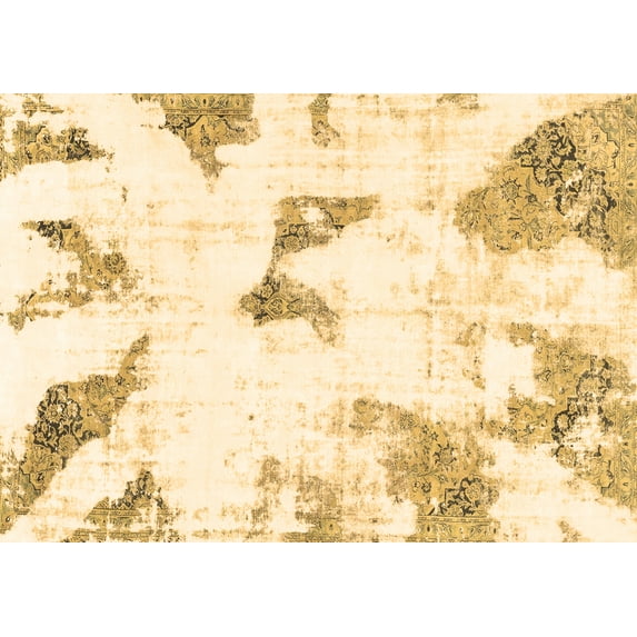 Ahgly Company Indoor Rectangle Abstract Brown Modern Area Rugs, 6' x 9'