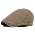 thumbnail image 2 of Fashion Men Women Solid Color Causal Duckbill Cap Outdoor Sports Flat Beret Hat, 2 of 7