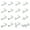 Style A, variant on 16Pcs Surgical Steel 20G Nose Rings Studs L-Shape Nose Nostrial Piercing Body Jewerly Nose Studs