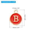 thumbnail image 2 of Unique Bargains Letter Pendants Drops Set, 26 Pack Alphabet Pendant Double Sided for Jewelry Making DIY, Red, 2 of 6