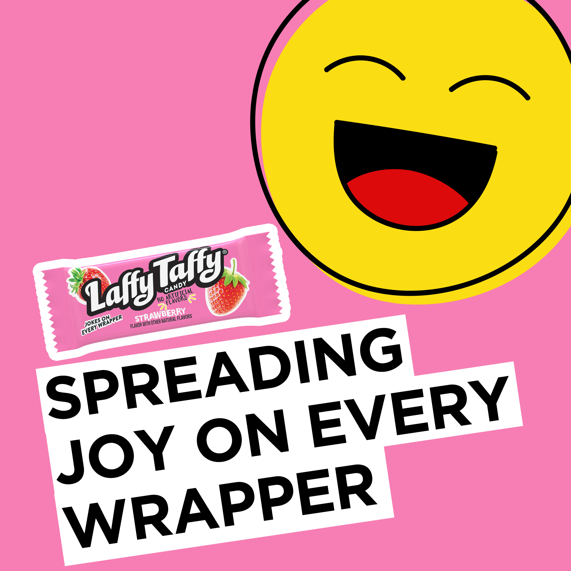Laffy Taffy Strawberry Candy Tub, 0.34 oz, 145 Count