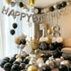 thumbnail image 4 of Kit de arco de globos metálicos negros y dorados para decoración de cumpleaños y graduación. Negro Oro Plata, 4 of 8