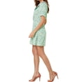 thumbnail image 4 of MODA NOVA Junior's Peter Pan Collar Short Sleeve Floral Mini Dress, 4 of 5