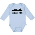 thumbnail image 3 of Inktastic Detroit Michigan City Skyline Boys or Girls Long Sleeve Baby Bodysuit, 3 of 5