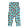 thumbnail image 5 of Naloa Turtle Print Women’s Ultra-Soft Comfy Pajama Lounge Pants with Pockets & Drawstring, 5 of 8
