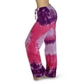 thumbnail image 2 of Just Love Women Tie Dye Pajama Pants (Tie Dye Purple Swirl, X-Small), 2 of 3
