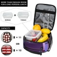 thumbnail image 2 of Lsque inside out 2 Pattern Insulated Lunch Bag – Lunch Box with Thick Insulation & Food-Grade PEVA Lining, Functional Compartments & Detachable Handle, 2 of 7