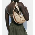thumbnail image 3 of Bandoleras de paja para mujer, tejido en la playa, bolso hobo, elegante y veraniego, monederos de hombro en forma de media luna con correa ajustable 2025, color caqui, 3 of 7