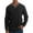 A_ Black, variant on YLSDY Fashion Mens Henley Long Sleeve Shirts Fall Lightweight Sweatshirts Casual V Neck Slim Fit Pullover T-Shirt Dark Blue M