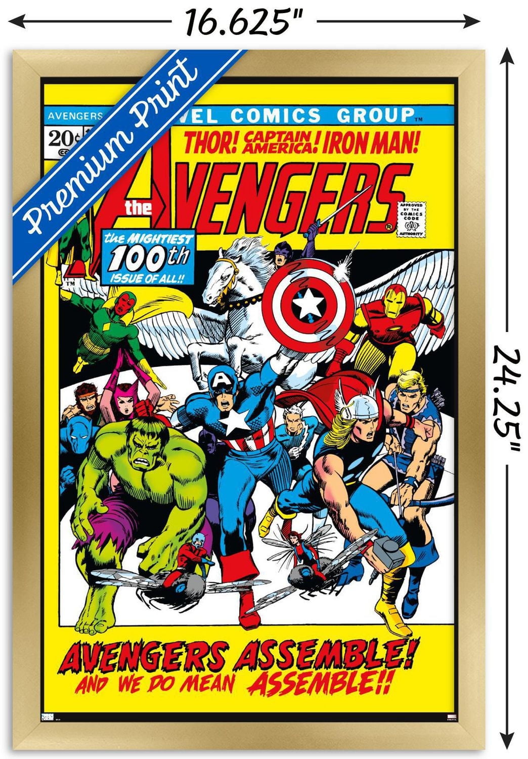 Marvel Comics - Avengers #100 Wall Poster, 22.375" x 34"