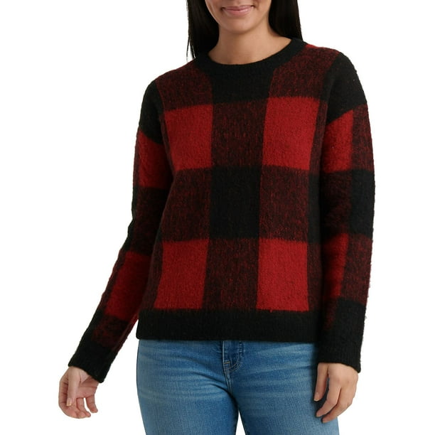 Checkered Crewneck Sweater