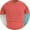 White/Coral/Pacific Blue, variant on Men's Premium Cotton V-Neck T-Shirts 3-Pack