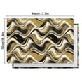 thumbnail image 6 of Black Gold White Marble Pattern Summer Placemats Table Placemats Set Of 4-Linen Kitchen Washable Placemats Table Mats 11.8"x17.7" Non-Slip Heat Resistant, 6 of 6