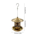 thumbnail image 2 of Gazebo Style Hummingbird Feeder, Metal Outdoor Bird & Butterfly Feeder with Hanging Hook, Weather Resistant for Garden Patio Decoration, 2 of 5