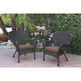 thumbnail image 5 of Jeco  Windsor Espresso Resin Wicker Chairs with Cushions (Set of 2), 5 of 5
