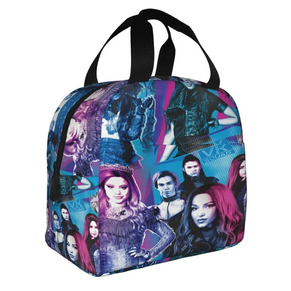 Descend-ant Lunch Bag Insulated Lunch Box Reusable Cooler Cartoon Lunch Tote Bag Picnic Travel Office