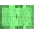 thumbnail image 1 of Ahgly Company Indoor Rectangle Abstract Emerald Green Contemporary Area Rugs, 8' x 10', 1 of 4