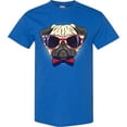 thumbnail image 3 of Inktastic Pug Dog July 4th Patriotic Sunglasses T-Shirt, 3 of 5