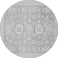 thumbnail image 1 of Ahgly Company Indoor Round Oriental Gray Modern Area Rugs, 4' Round, 1 of 4